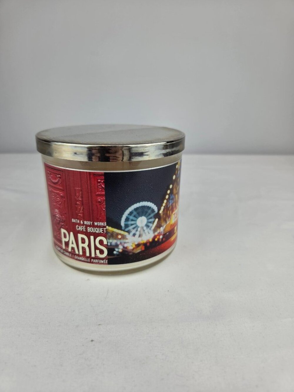 Bath & Body Works Paris Café Bouquet 3-Wick Candle 14.5 oz NEW
